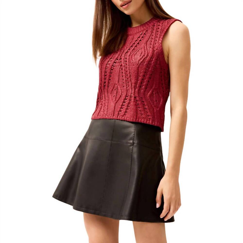 NEW MARIE OLIVER crawford mini skirt in black